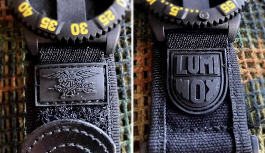 Ремешок для часов Luminox на липучке (черный)