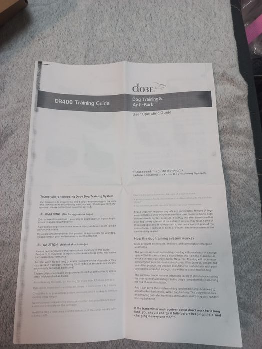 DOBE, DB400 2in1 Нашийник Антилай з функцією дресирування собак .