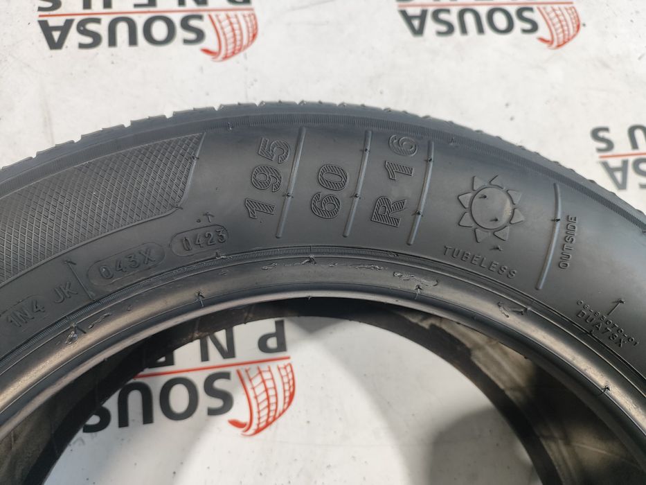 2 pneus semi novos 195-60R16 Kleber - Oferta dos Portes