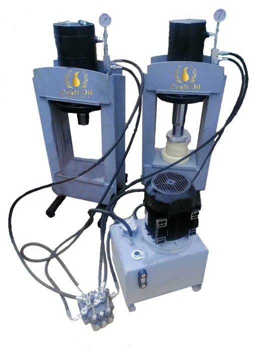 Гідравлічний маслопрес холодного віджиму олії | Прес. Діжки капролон