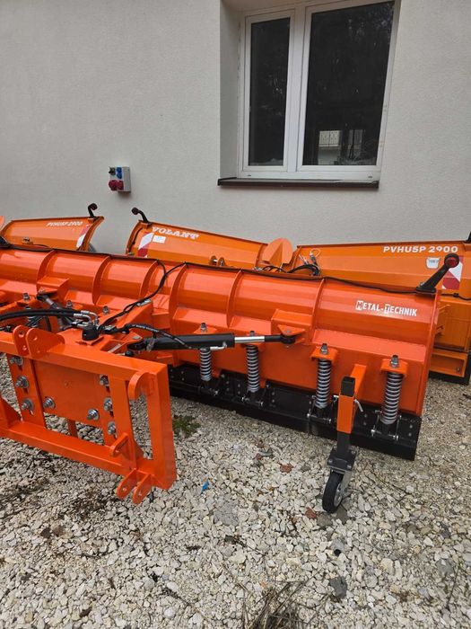 Pług hydrauliczny prosty Metal-Technik 2,6-3,0m komunalny euro tuz