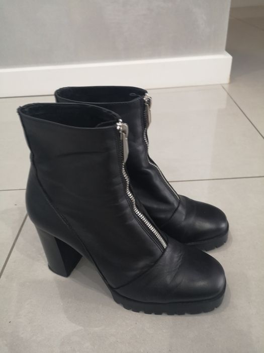 Botki skórzane Zara 36