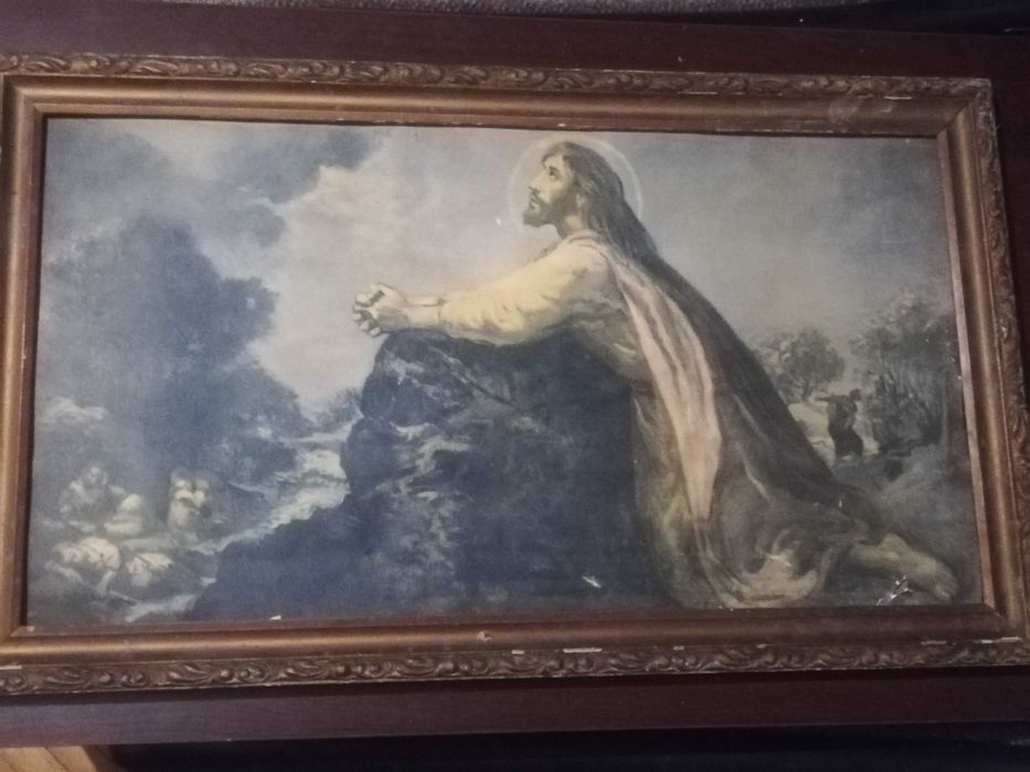 Obraz - rozmyślający Jezus, który symbolizuje refleksję duchową