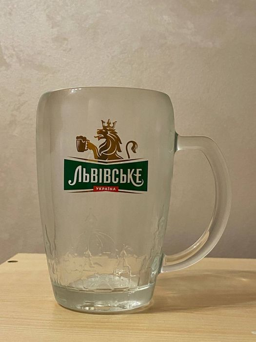 Бокали для пива "Львівське" 0,3; 0,5; 1л