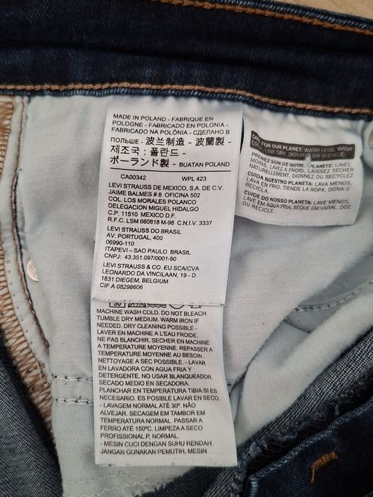 Levis 711 Skinny zankomite damskie spodnie r 32/34