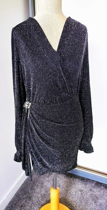 Hedonic fashion sukienka tunika wieczorowa studniówkowa 36 r.S 8