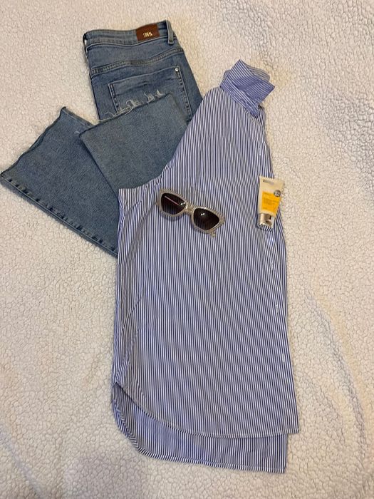 Сорочка h&m в смужку