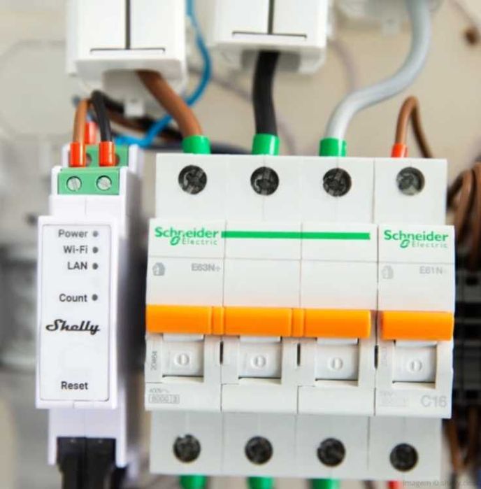 Shelly PRO 3EM Medidor de Energia Avançado de 3 Fases