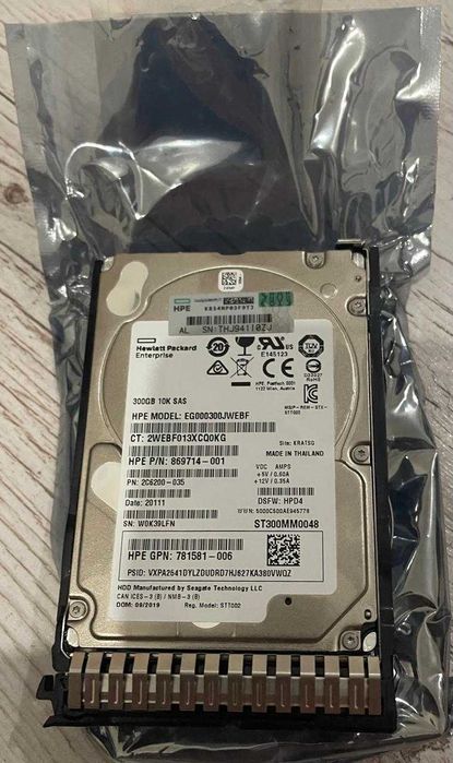 Жорсткий диск EG000300JWEBF HP Enterprise