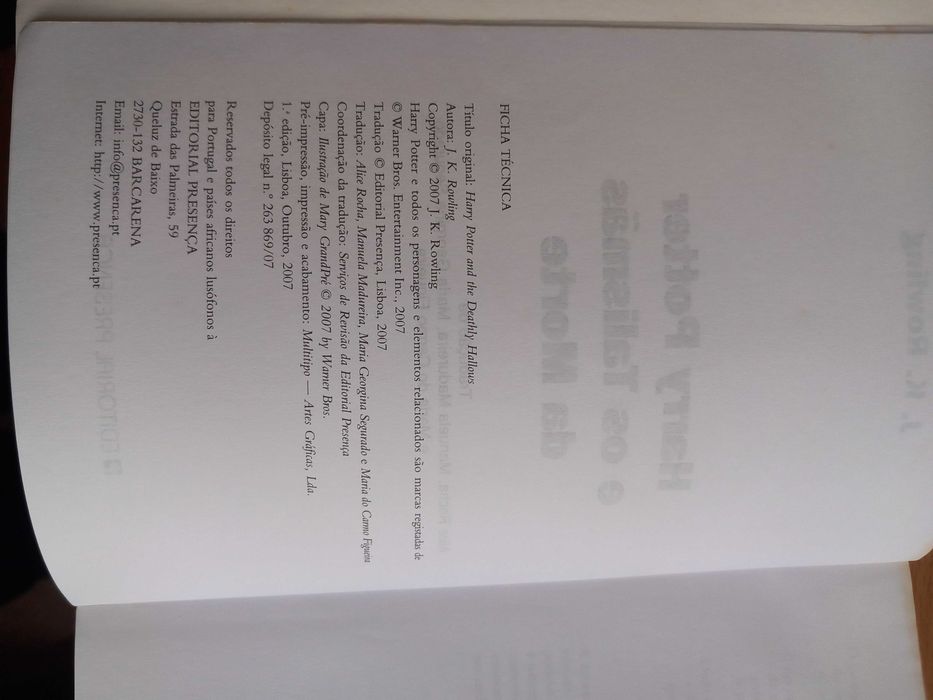 Coleção quase COMPLETA Saga Harry Potter LIVROS ENTREGA JÁ J K Rowling