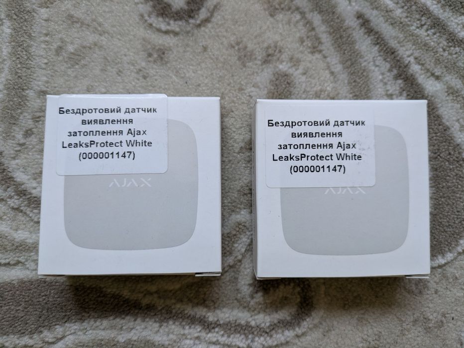 Ajax LeaksProtect – Бездротовий датчик виявлення затоплення – білий