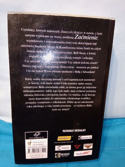 bestseller książka saga Stephenie Meyer Zaćmienie