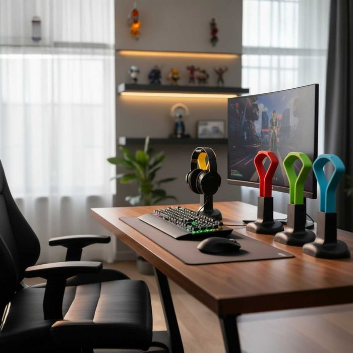 Suporte de Headphone para Secretária – Impressão 3D