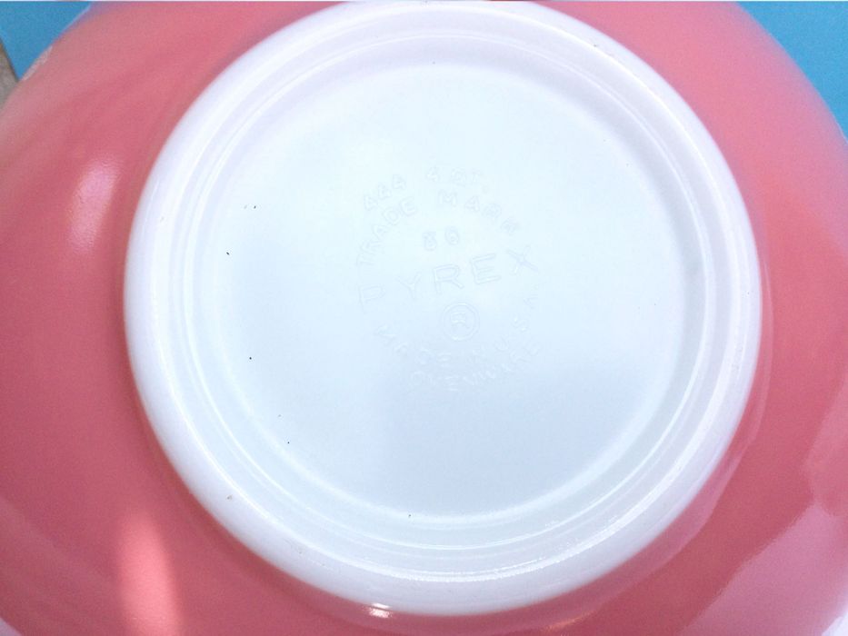 Conjunto de 4 Tigelas Pyrex | Groselha Rosa | EUA, anos 1950