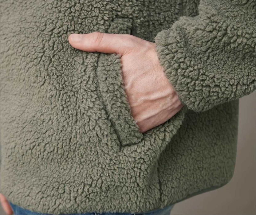 Bluza męska POLAR SHERPA grupa ciepła miękka na zamek z kieszeniami M