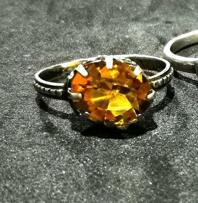 Перстень серебро СССР 875