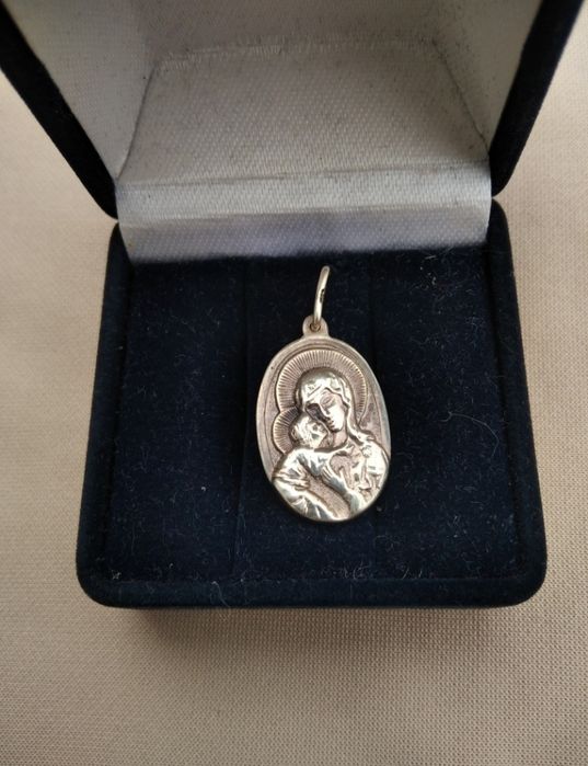 Серебряная цепочка цепь браслет крестик иконка пирсинг серебро 925