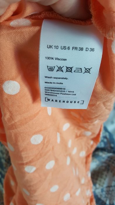 Sukienka w grochy groszki S wiskoza 100%