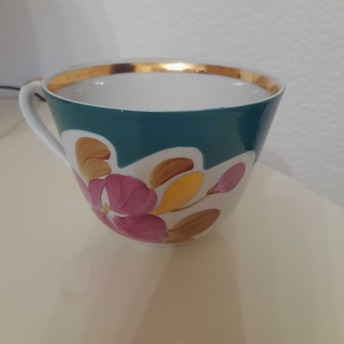 фарфор чашка гигант Дулево