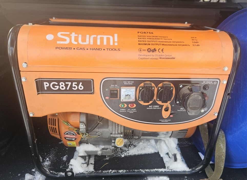 Продам генератор Sturm  5,5 квт