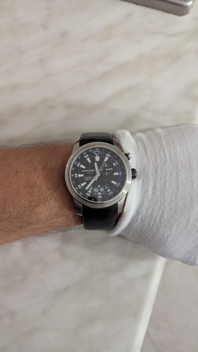 Часы Romanson GMT sapphire швейцарские, годинник swiss