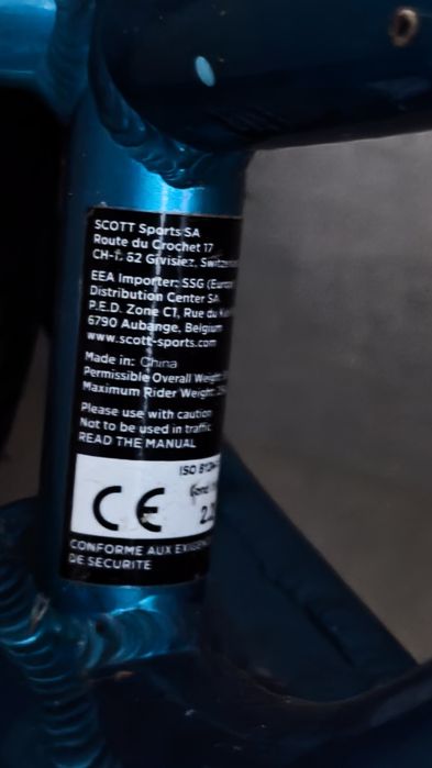 Bicicleta de equilíbrio scott criança