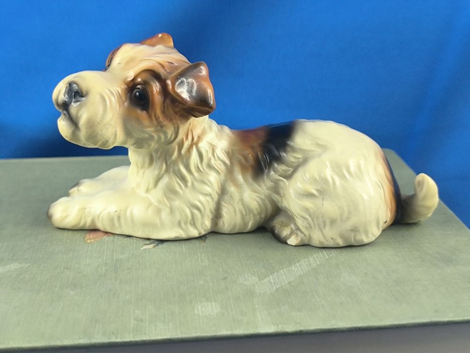 Terrier Japonia #porcelana #ceramika #pies