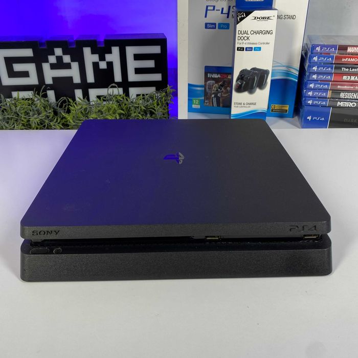 Консоль PlayStation 4 Slim 1TB Black Приставка Плейстейшен 4 Слім Б/У