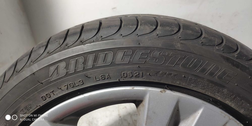 Koła BMW 5x120 alusy 16 lato 195/55R16 BRIDGESTONE opony jak NOWE 4szt