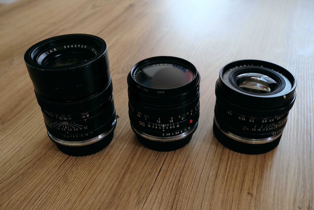 obiektywy LEICA R, zestaw  FV23%