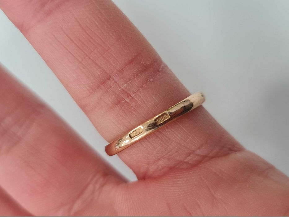 Rosja 1958/ Złoty pierścionek/ Radzieckie 583/ 4.76 gram/ R17.5