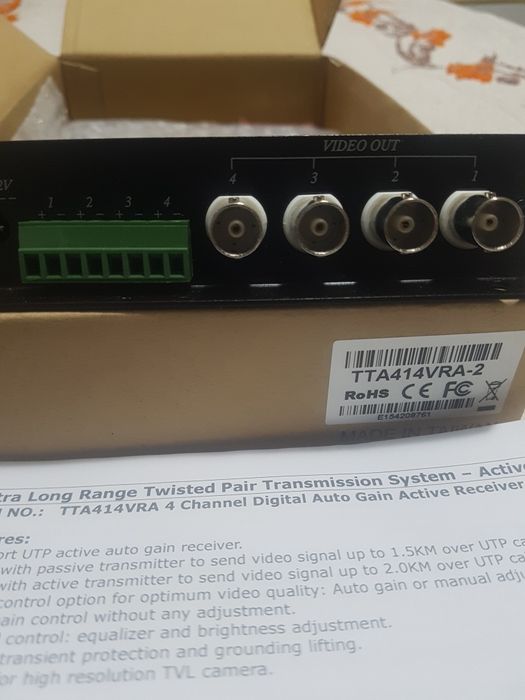 transceiver para cctv TTA414vra-2