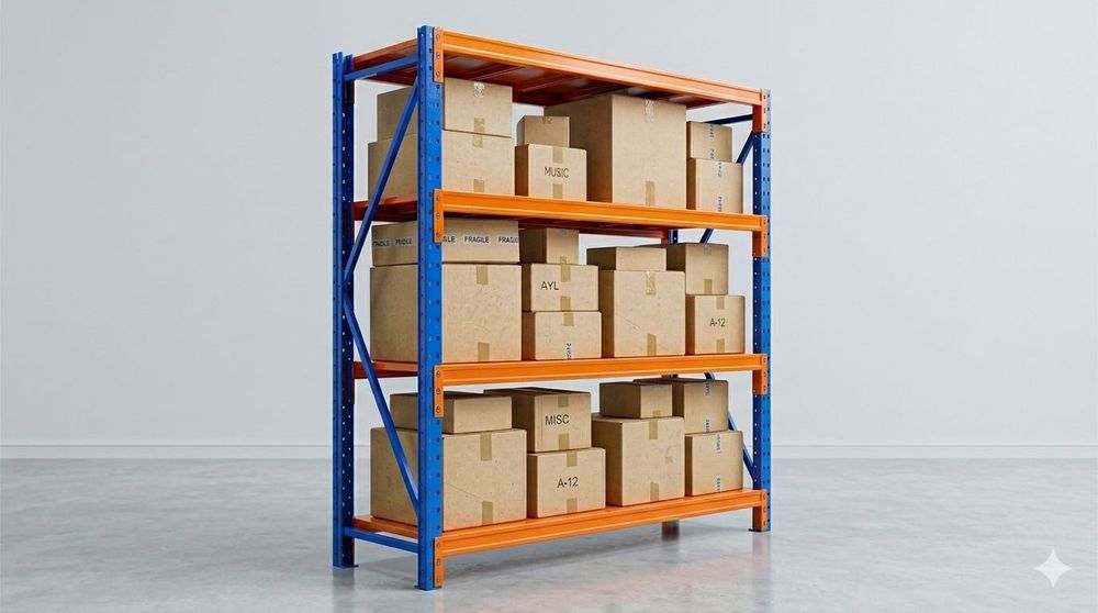 Regał Magazynowy 200x60x200 do Garażu Piwnicy 800kg+ SOLIDNY