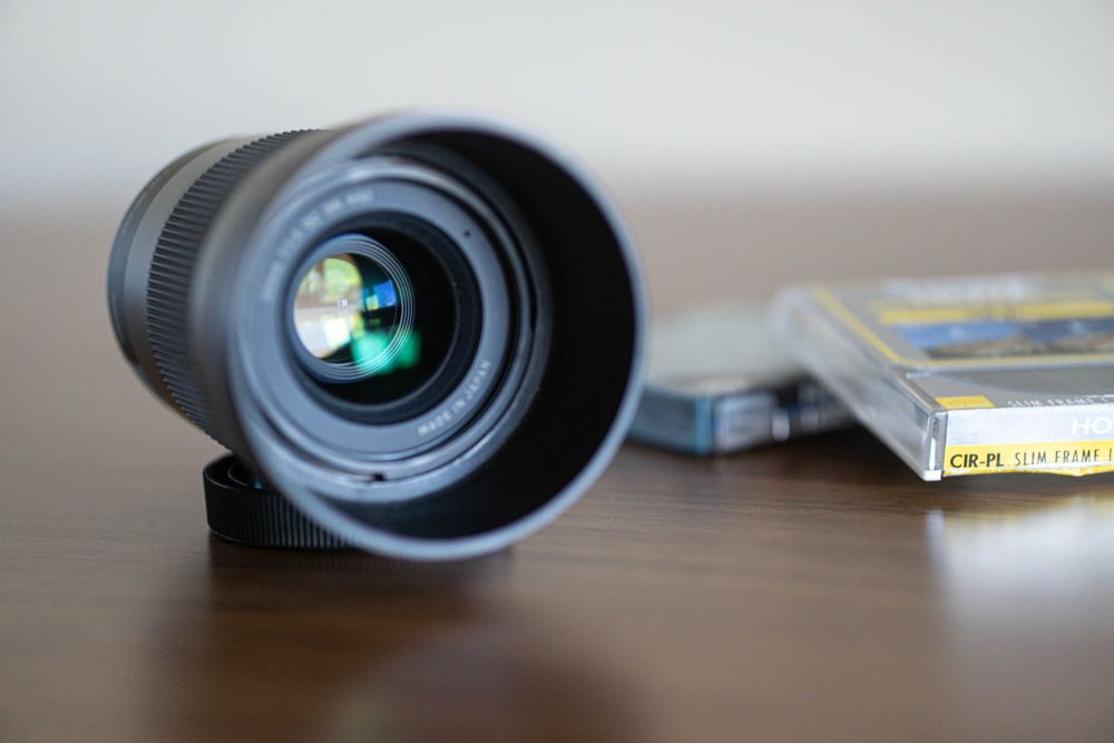 sigma 30 mm sony e, 2 filtry w zestawie, dc dn obiektyw