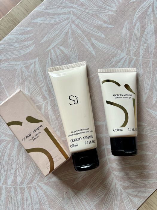 Nowy zestaw Giorgio Armani perfumy żel balsam