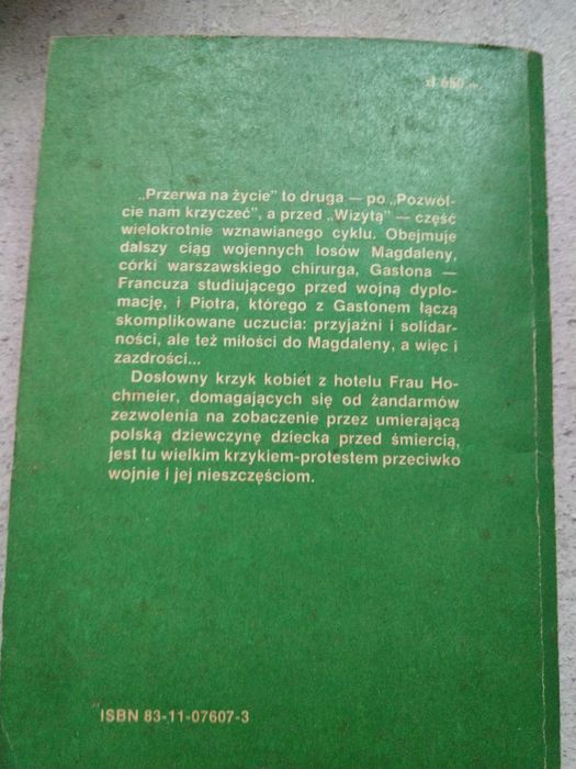 "Przerwa na życie" S.Fleszarowa-Muskat