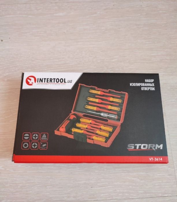 Набор отверток диэлектрических  Діелектричні викрутки INTERTOOL VT3614