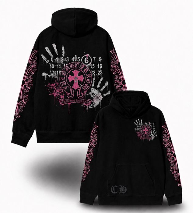 худи кофта толстовка Chrome Hearts x Maison Margiela  Paris Logo унисекс коллаборация Хром Хартс и Мейсон Марджелы  New   Отличный вариант на подарок