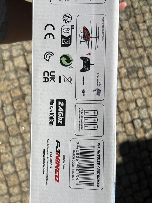 Helicóptero telecomandado com luzes led