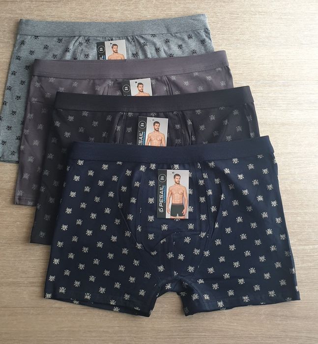 4×męskie bokserki 2XL bawełna Pesail