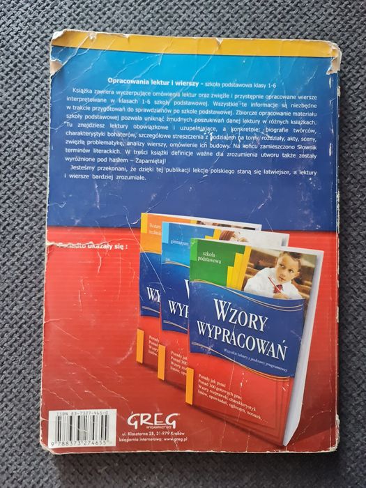 Opracowania lektur u wierszy szkoła podstawowa