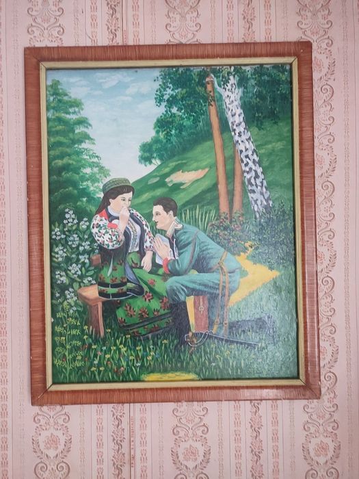 Картина маслом на холсте, старинна.