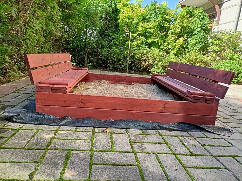 Piaskownica drewniana składana