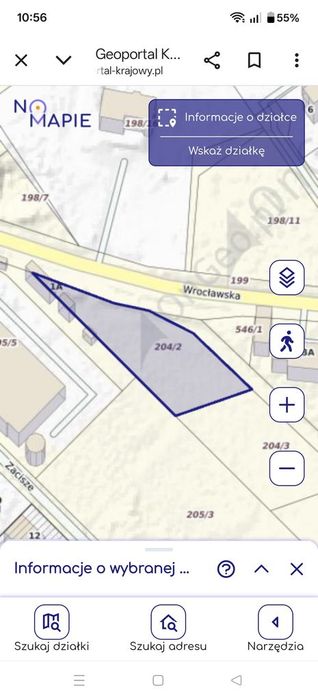 Działka budowlana 1550 m² z asfaltowym dojazdem