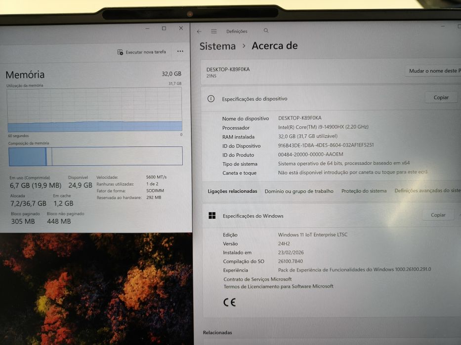 Lenovo Thinkbook I9-14900HX/32Gb/1Tb/RTX 4060 8Gb