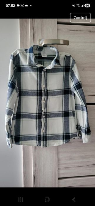 Koszula dla chłopca flanelowa w kratkę