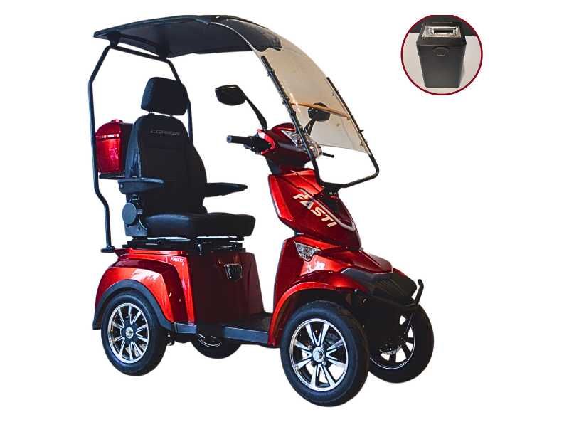 Elektryczny czterokołowy skuter Fasti 4 Max z dachem + bateria
