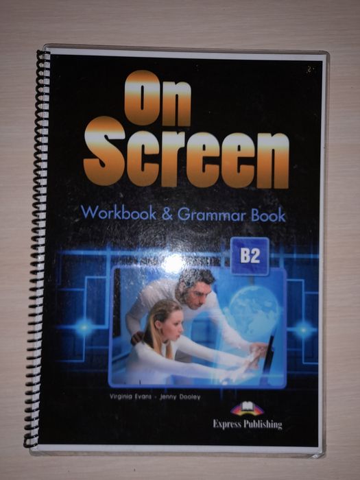 On screen work book and grammar bank