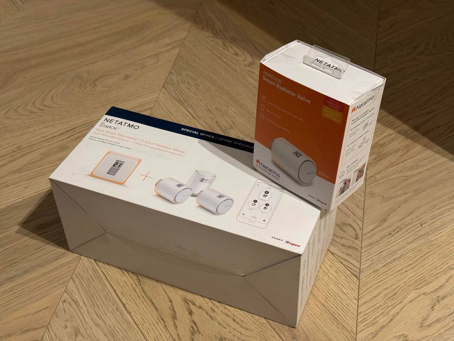 Zestaw Netatmo Smart Thermostat + 4x Głowica Smart Radiator Valve