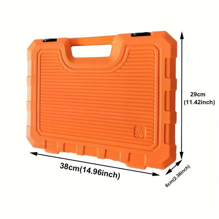 D37- KIT 56PCS jogo roquete  de 1/4 polegada, 56 peças Tamanhos SAE